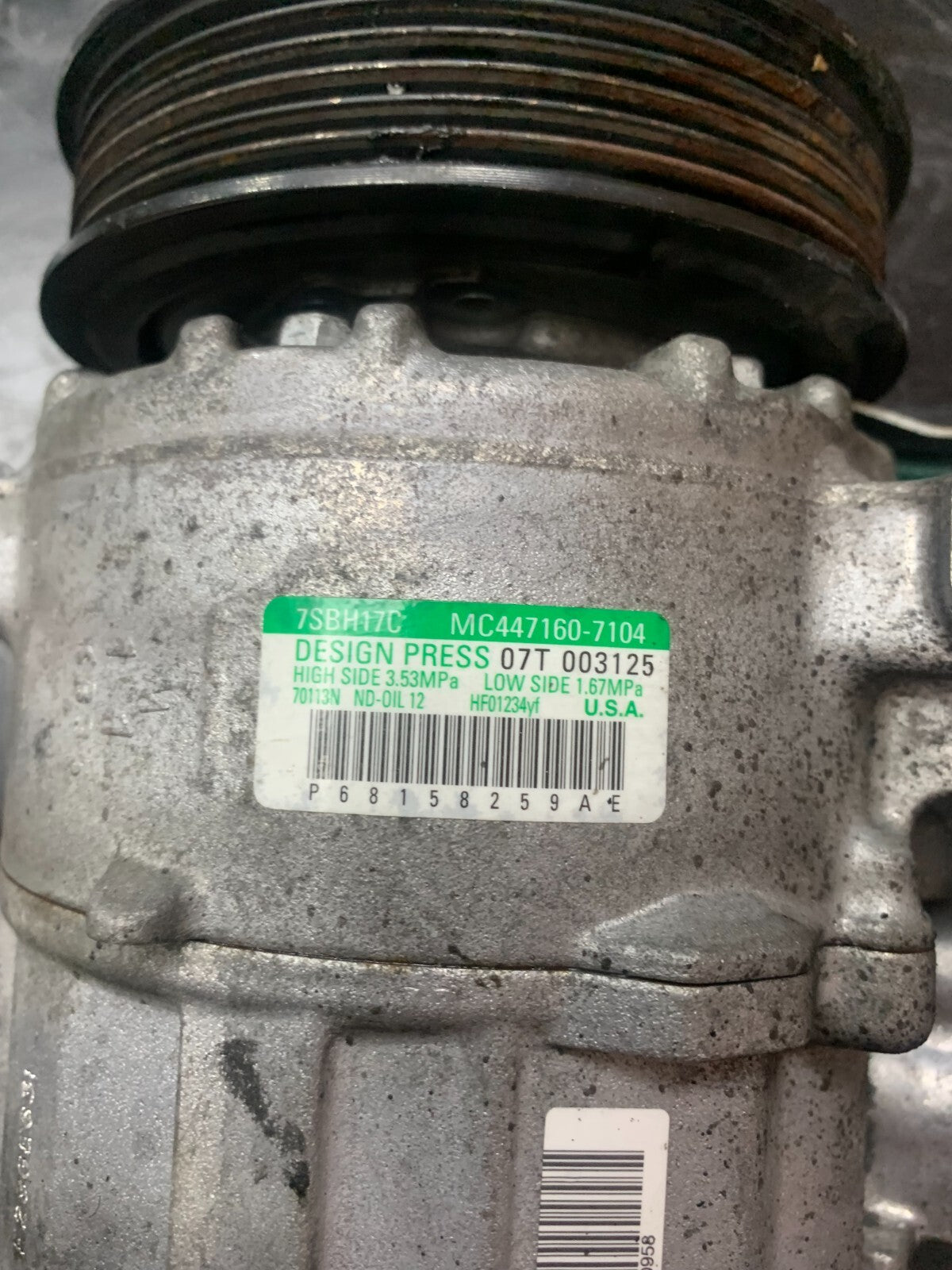 2014-2024 Dodge Ram Chrysler A/C Air Conditioning Compressor 68158259AE OEM