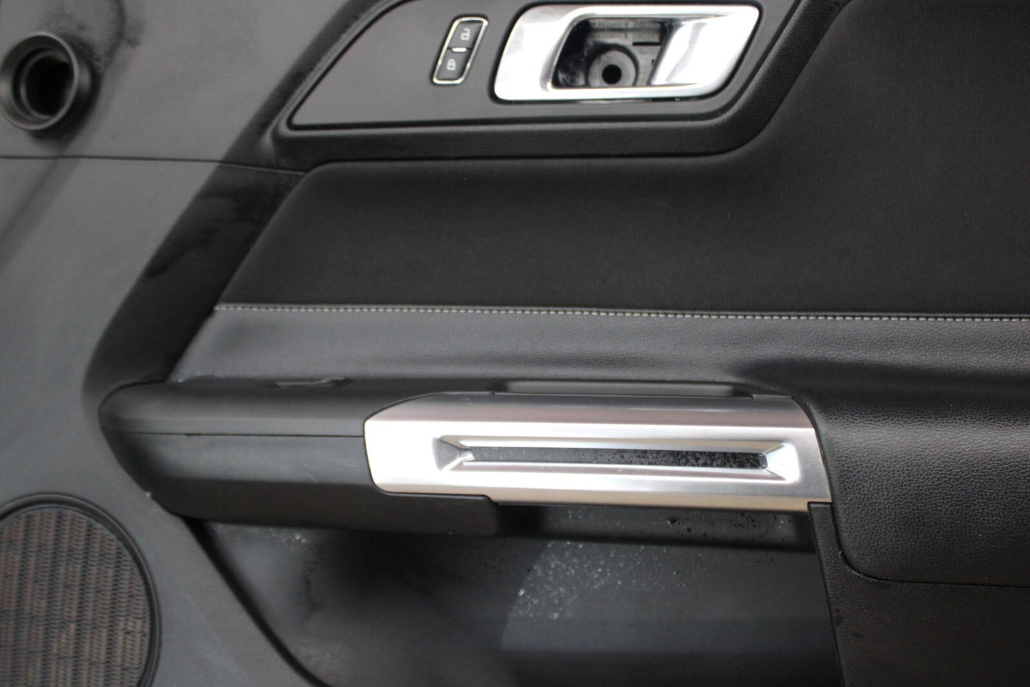 2015-2023 Mustang GT Black Suede Insert Passenger Right Interior Door Trim Panel