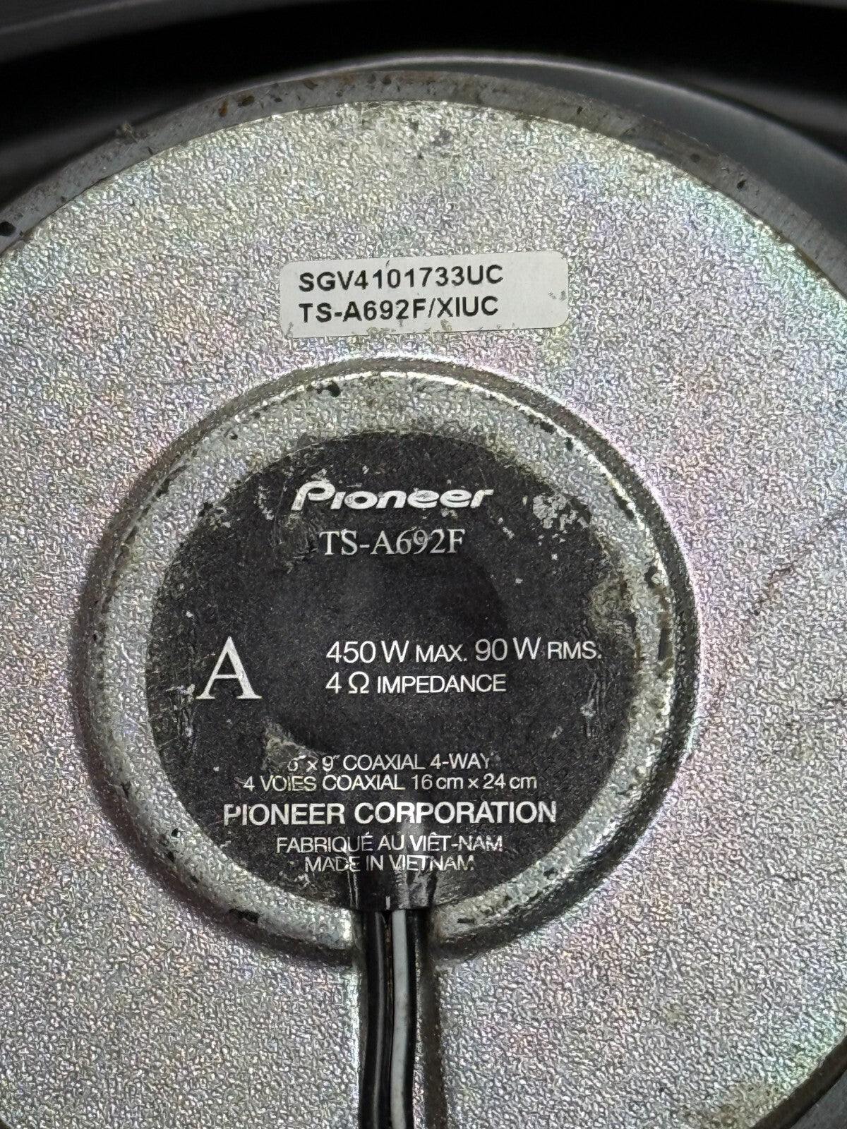 Pioneer 6 x 9 Inches Coaxial 4 Way Speaker Pair 450 Watt TS-A692F FREE SHIPPING