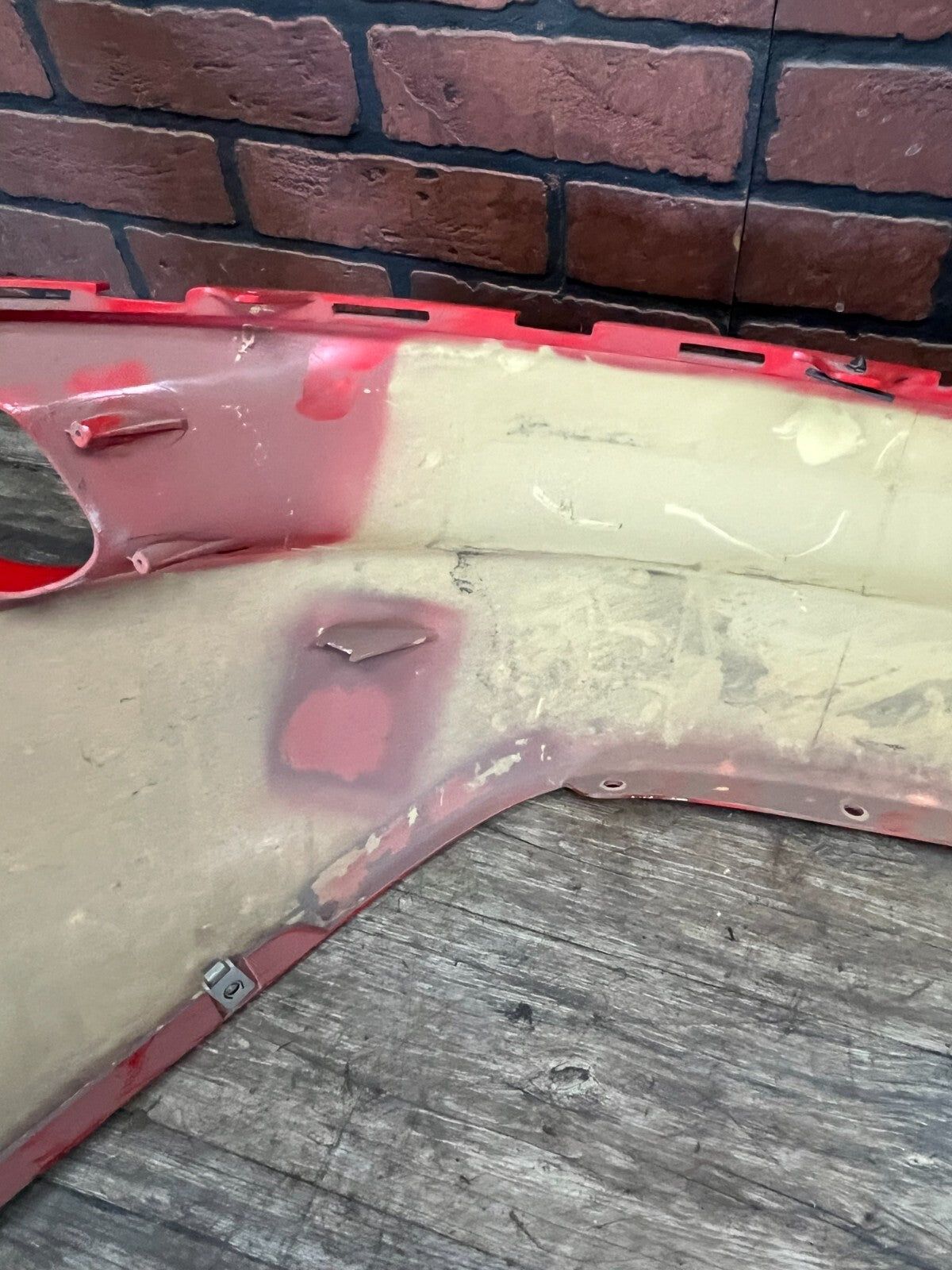Gen 5 2013-2015 SRT Dodge Viper Rear Bumper Fascia Assembly Red Damaged