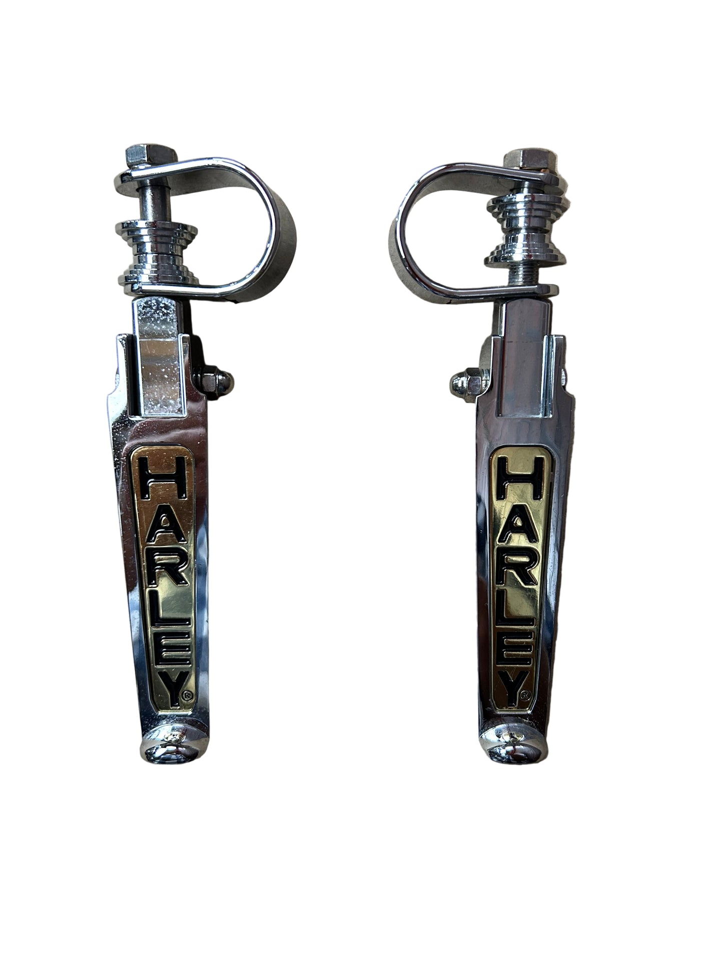 Harley Davidson OEM Custom Harley Scripted Foot Pegs 49102-86T