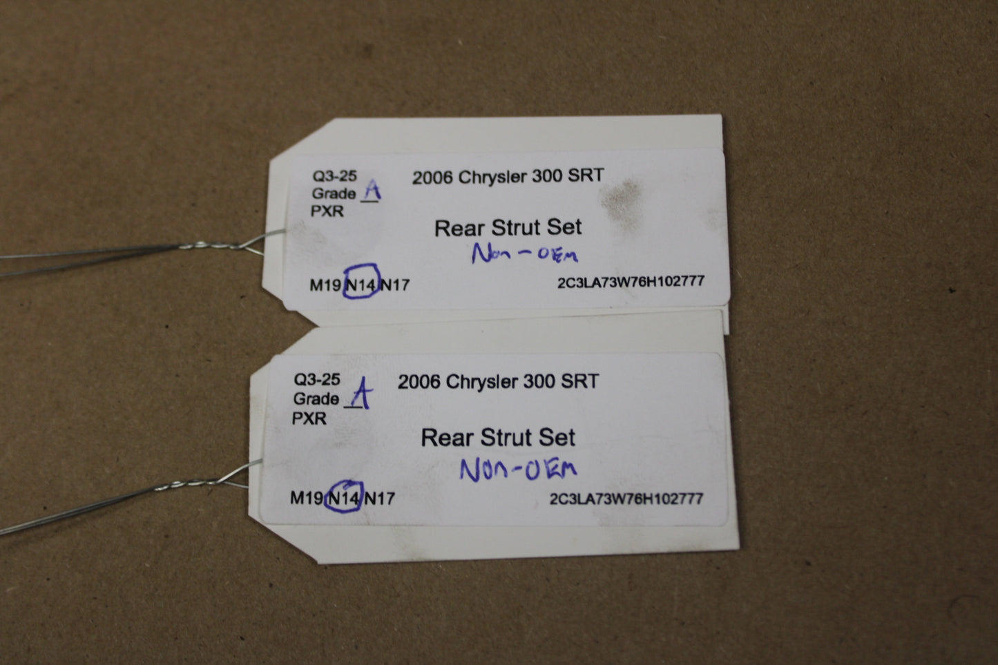 05-10 Chrysler 300C SRT8 SACHS OEM Rear Shock Absorber Strut Pair