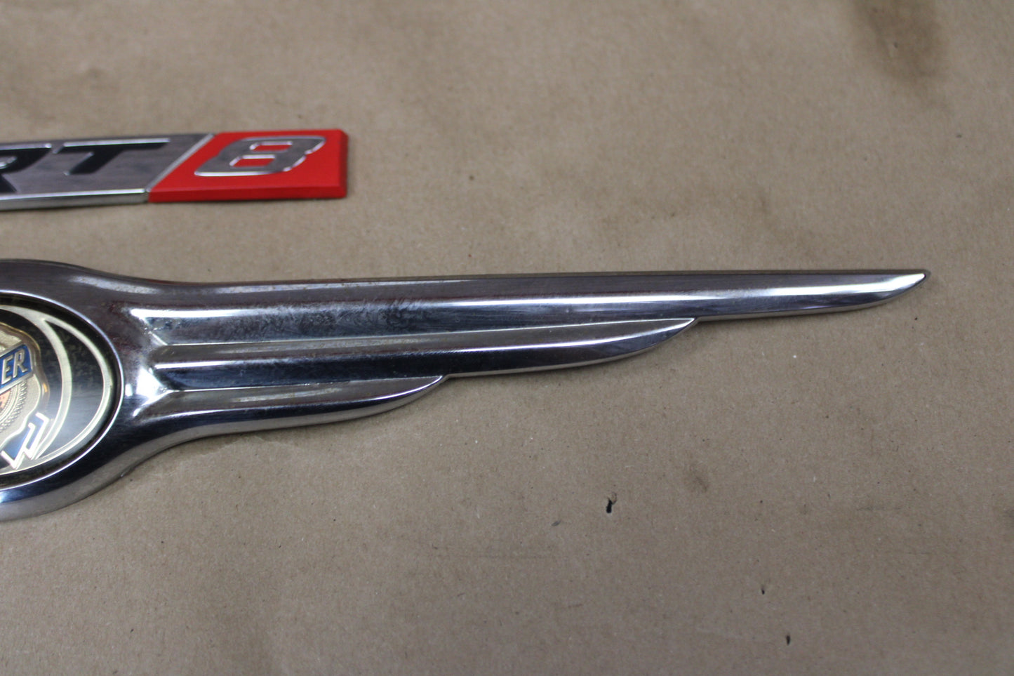Chrysler 300 SRT8 Emblem Chrome Badge SRT-8 Nameplate Set OEM