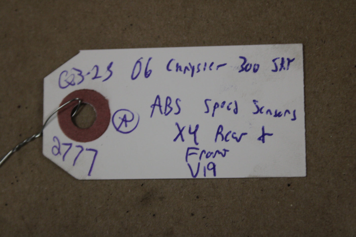 Chrysler 300 Dodge Challenger ABS Speed Sensors Rear & Front Set of 4