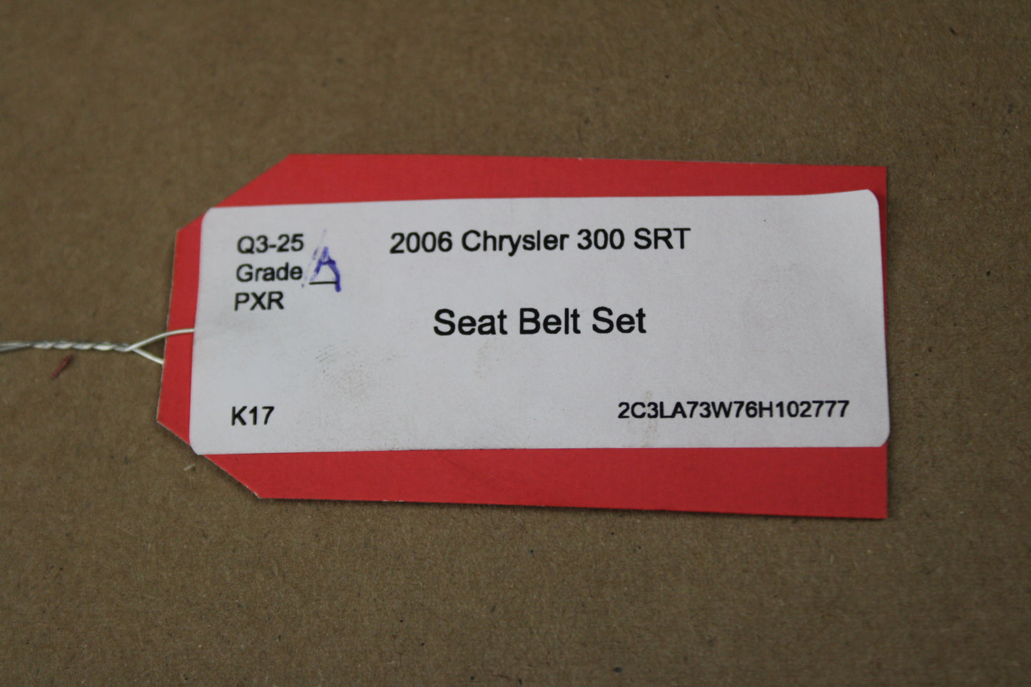 05-06 Charger Chrysler 300 OEM Full Set of Seat Belt Retractors Black 0UX54XDVAE