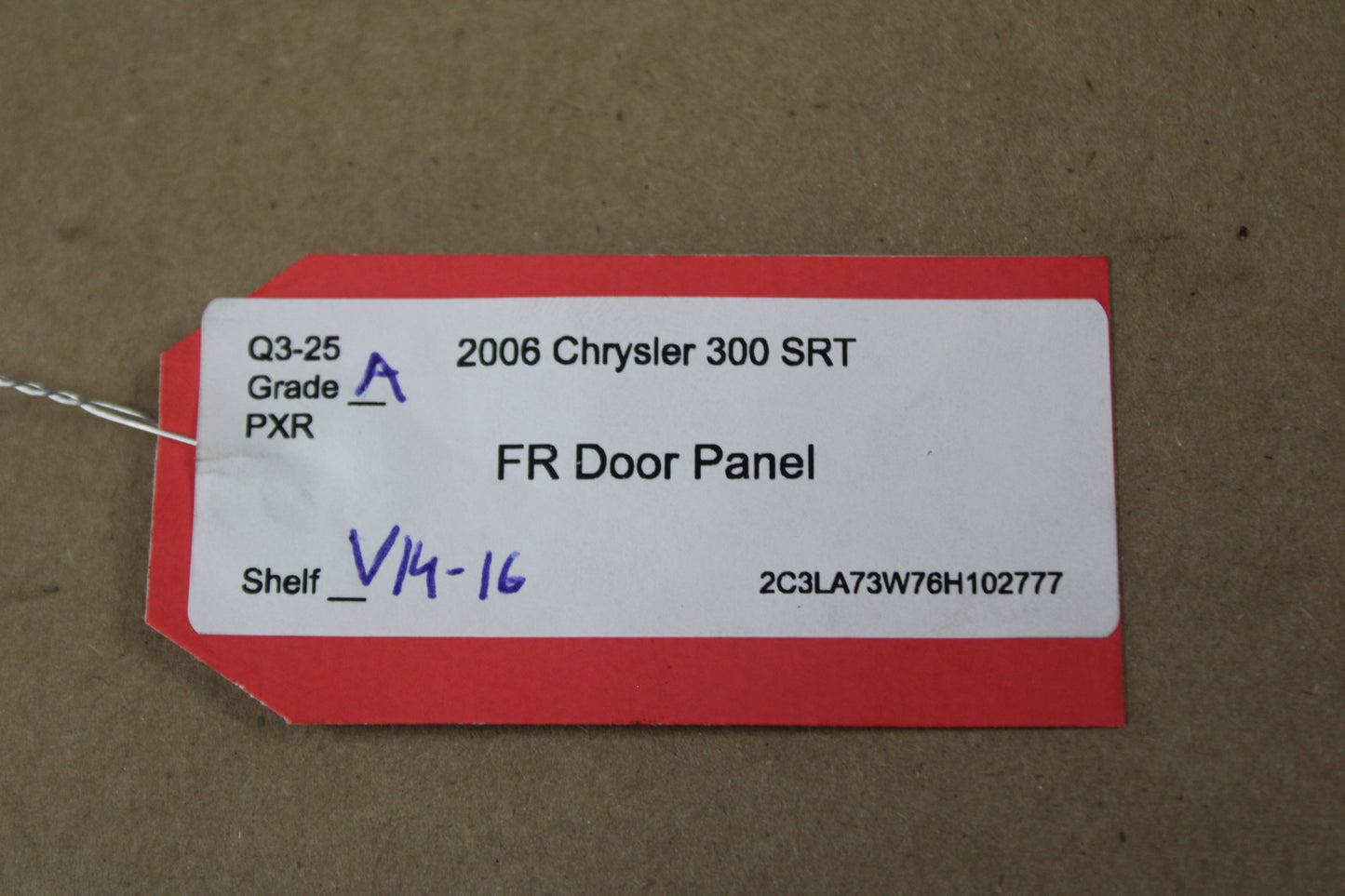 2006-2007 Chrysler 300 Front Passenger RH Side Interior Door Trim Panel