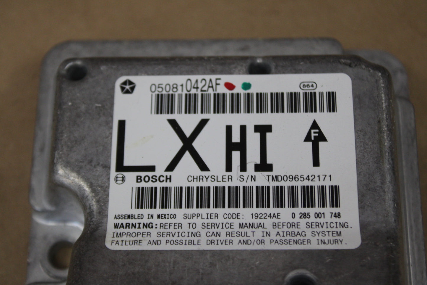 2005-2007 Chrysler 300 Dodge Occupant Restraint Control Module 05081042AG OEM