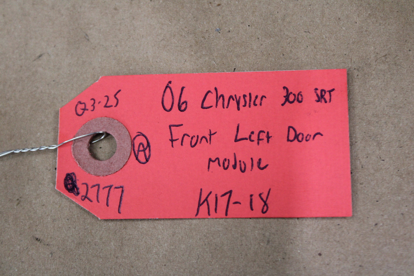 05-10 CHRYSLER 300C SRT8 6.1L OEM FRONT DOOR CONTROL MODULE 56038722AL