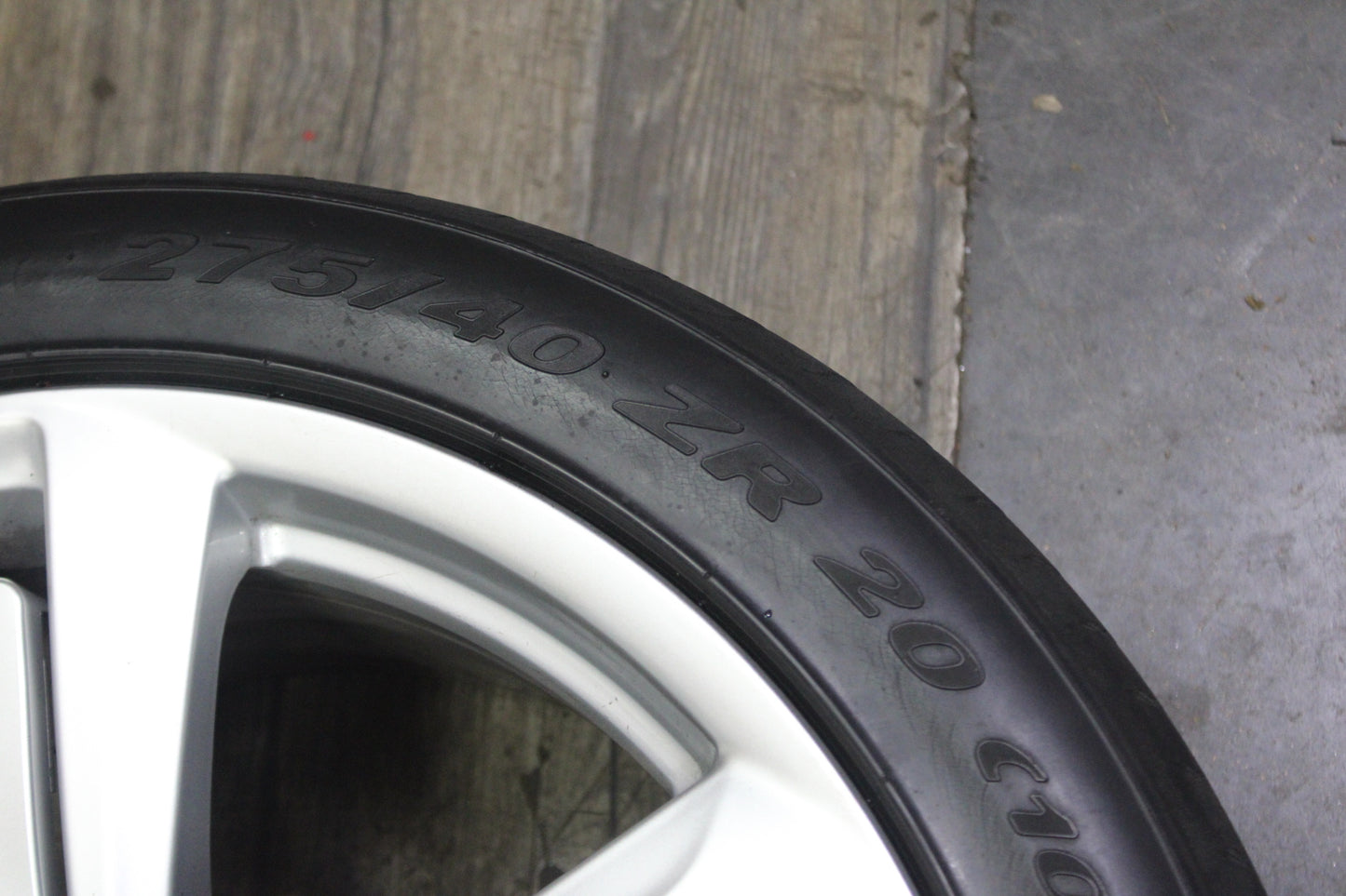 11-18 Bentley Continental GT GTC 5 Spoke Silver 20x9.5 Wheel Set Flying Spur