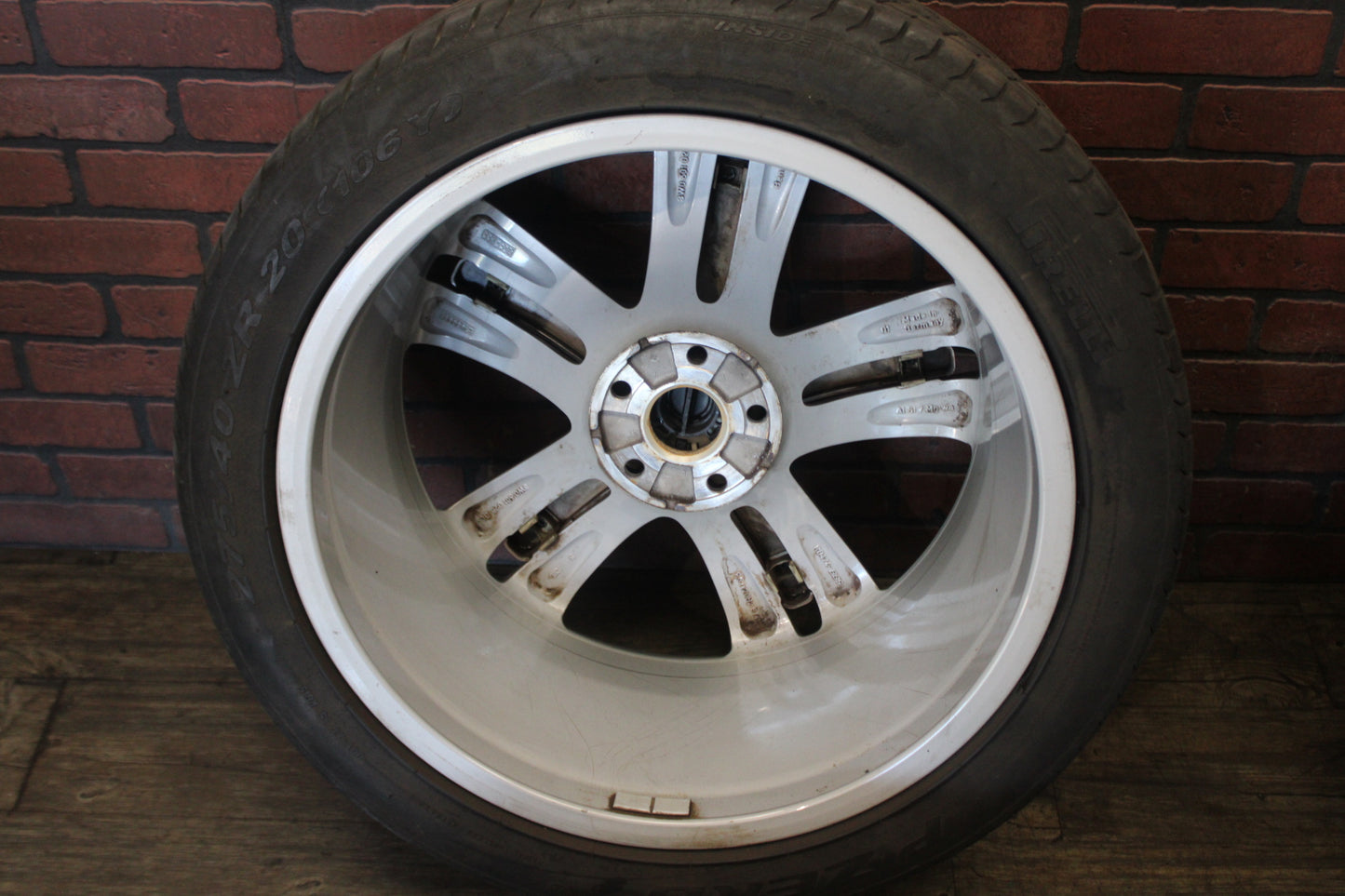 11-18 Bentley Continental GT GTC 5 Spoke Silver 20x9.5 Wheel Set Flying Spur