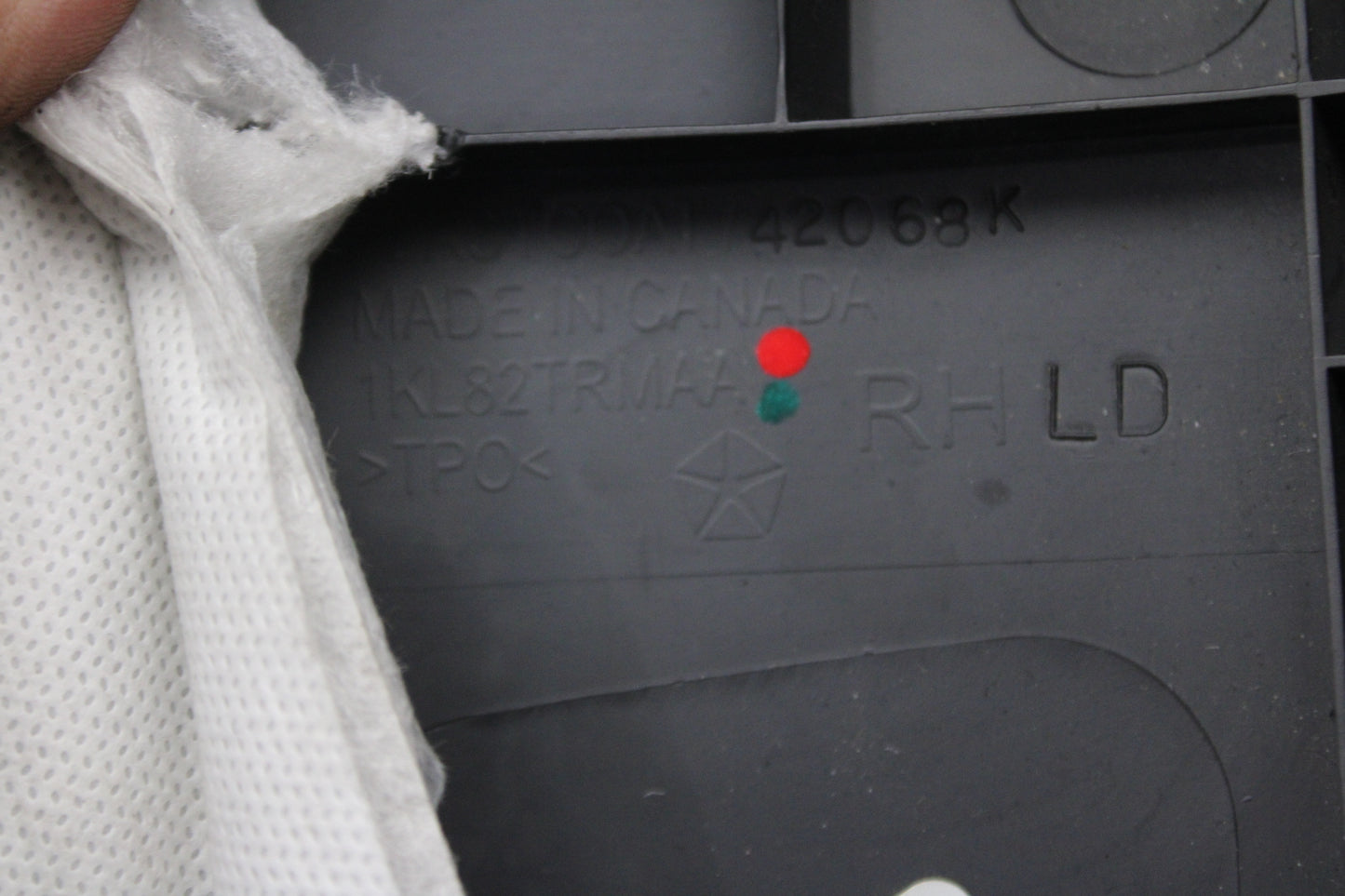2011-2023 Dodge Charger Rear Interior Upper C Pillar Trim Panel