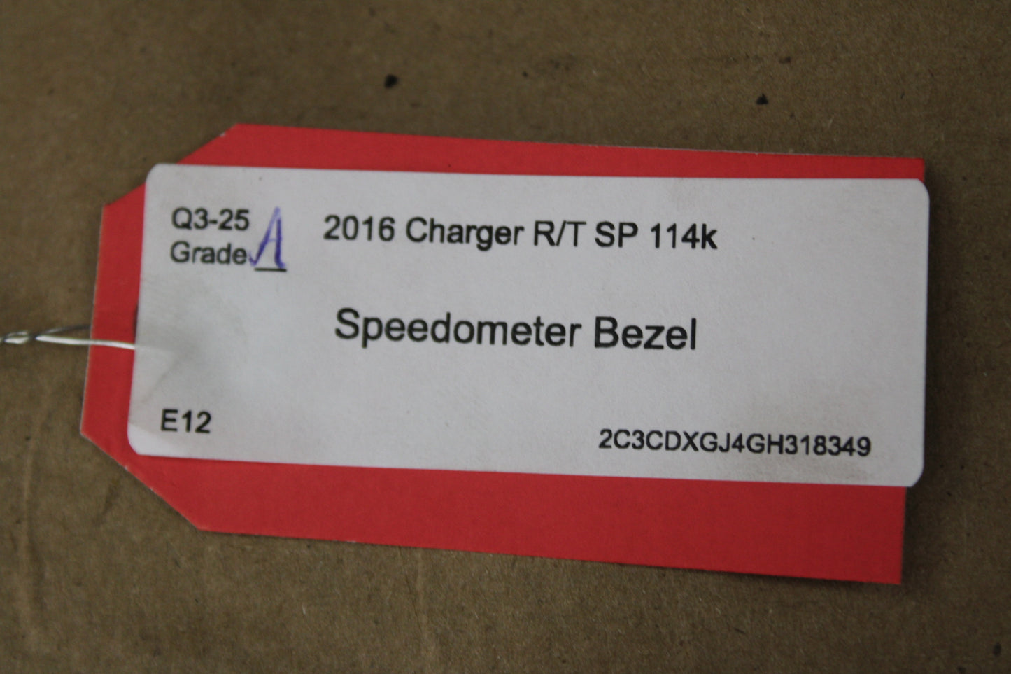2015-2023 Dodge Charger SRT 392 Scat Pack VP4 Hexagon Radio Gauge Cluster Bezel
