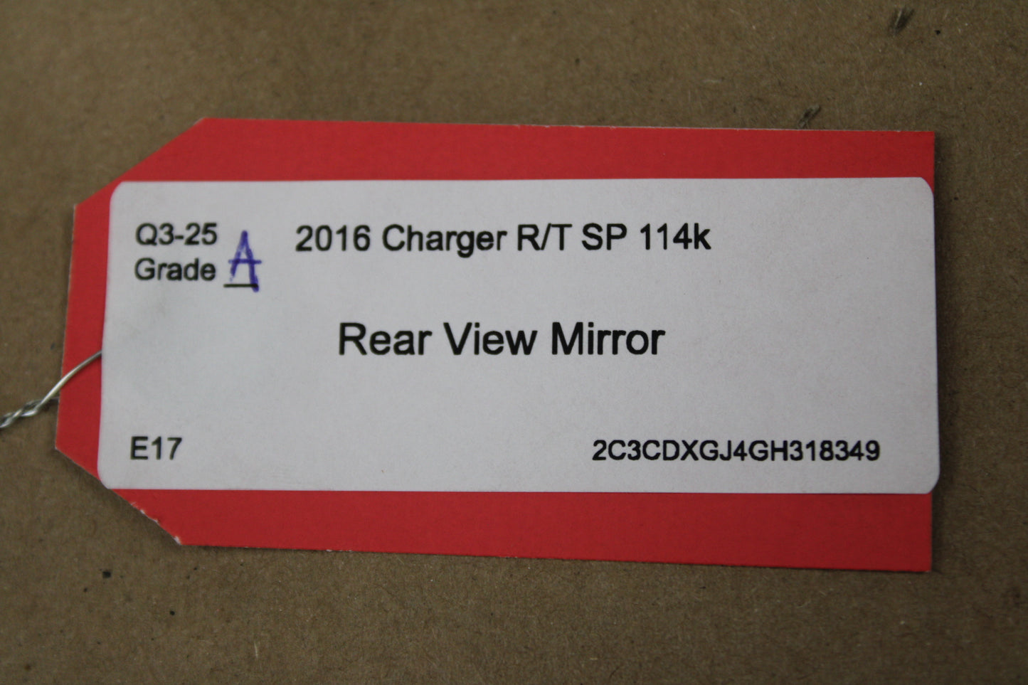 2015-2016 Charger 300 Rear View Mirror w/ Automatic Auto Dimming Dim OEM
