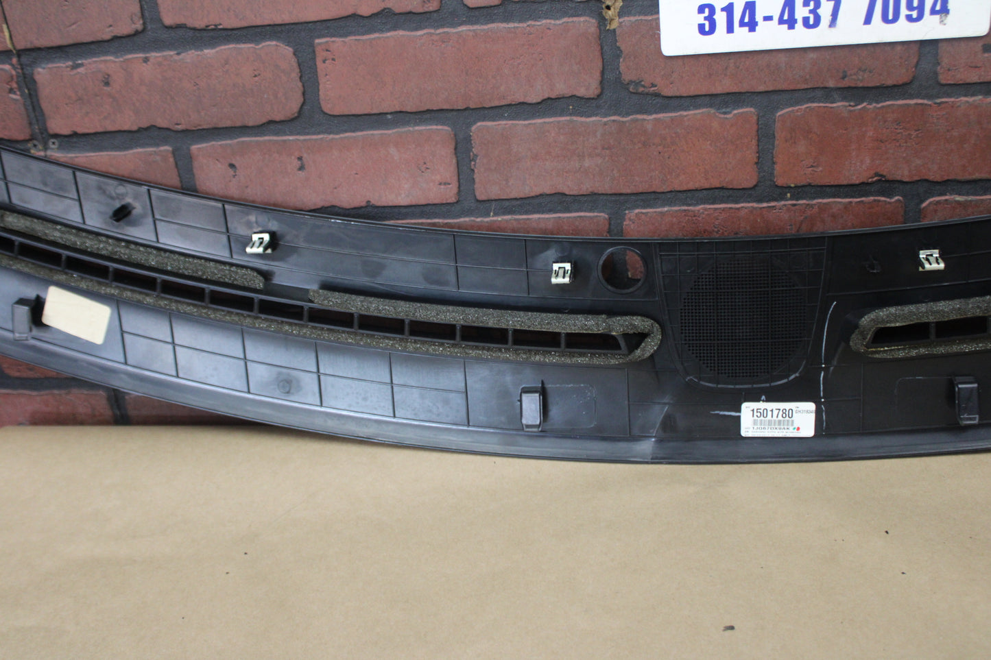 11-23 CHARGER DASH DEFROSTER GRILLE DEFROST VENT PANEL OEM 1JQ67DX9AK