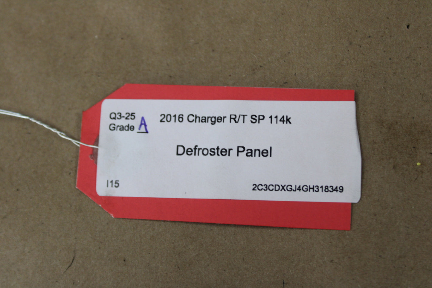 11-23 CHARGER DASH DEFROSTER GRILLE DEFROST VENT PANEL OEM 1JQ67DX9AK