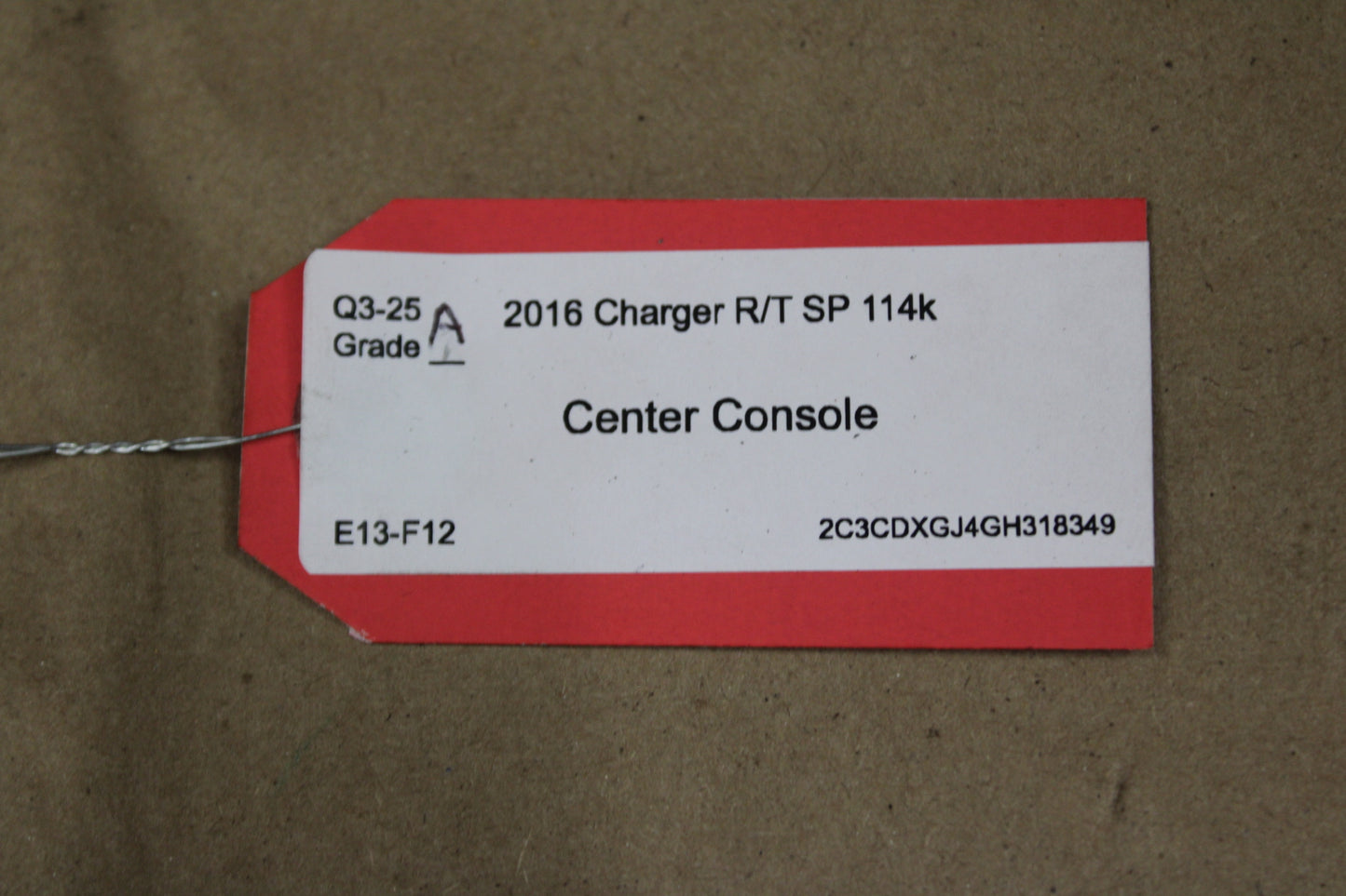2015-2020 Dodge Charger Front Floor Center Console Assembly Black OEM