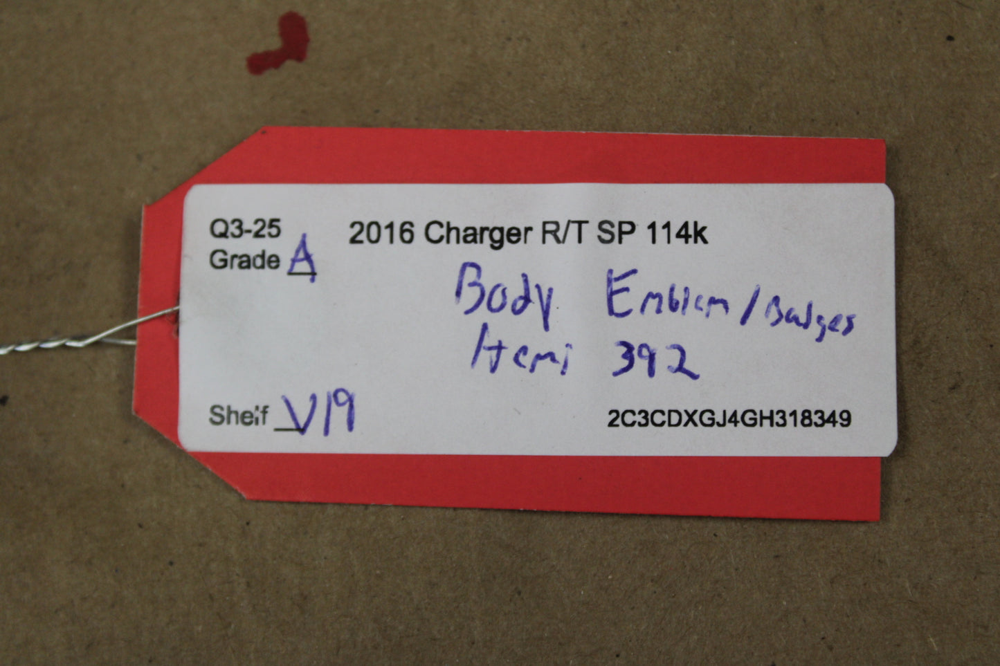 Dodge Charger R/T Scat Pack HEMI 392 Emblem Badge Set Pair OEM