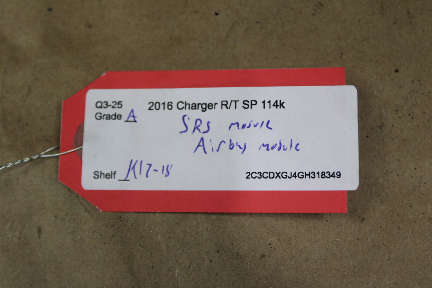 15-23 CHARGER OCCUPANT RESTRAINT CONTROL MODULE 68530280AA OEM