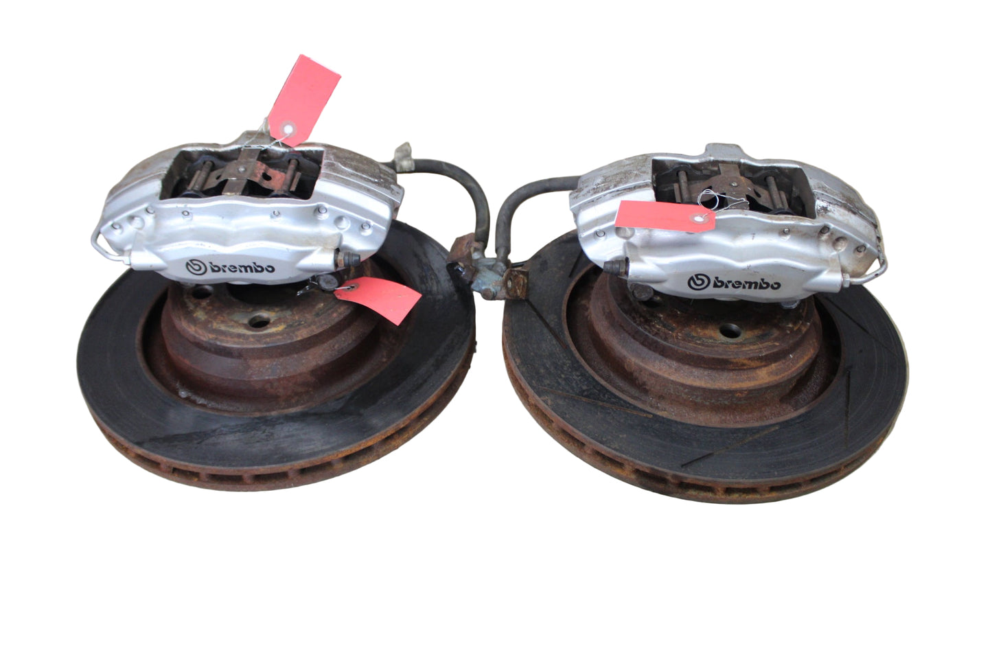 06-23 CHALLENGER CHARGER SRT8 REAR BREMBO BRAKE CALIPER ROTOR SET