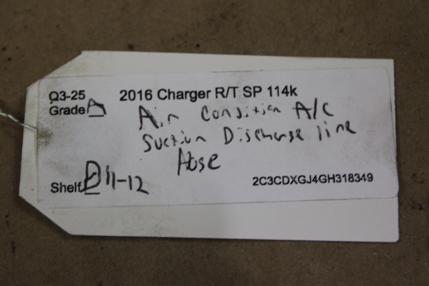14-23 CHALLENGER CHARGER 300 A/C SUCTION HOSE LINE OEM 68158875AD