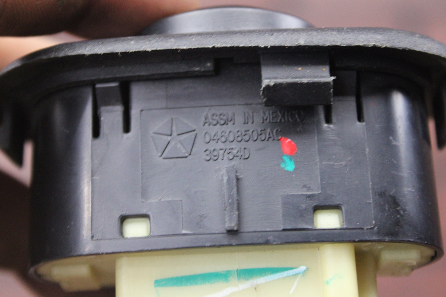 Dodge Viper SRT-10 Exterior Mirror Adjustment Switch Assembly 04608505AC
