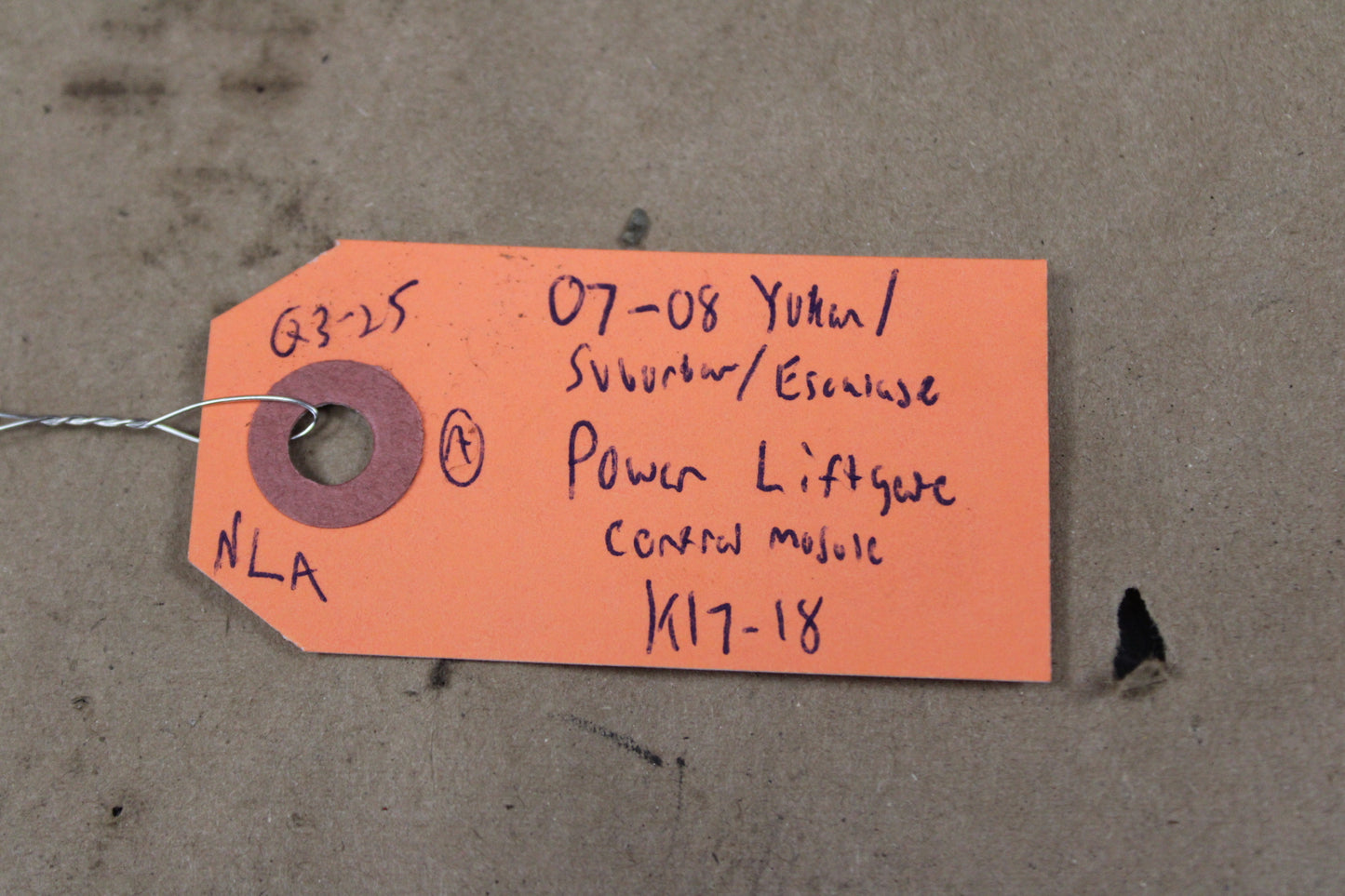 2007 2008 Cadillac Escalade Tailgate Liftgate Gate Hatch Computer Control Module