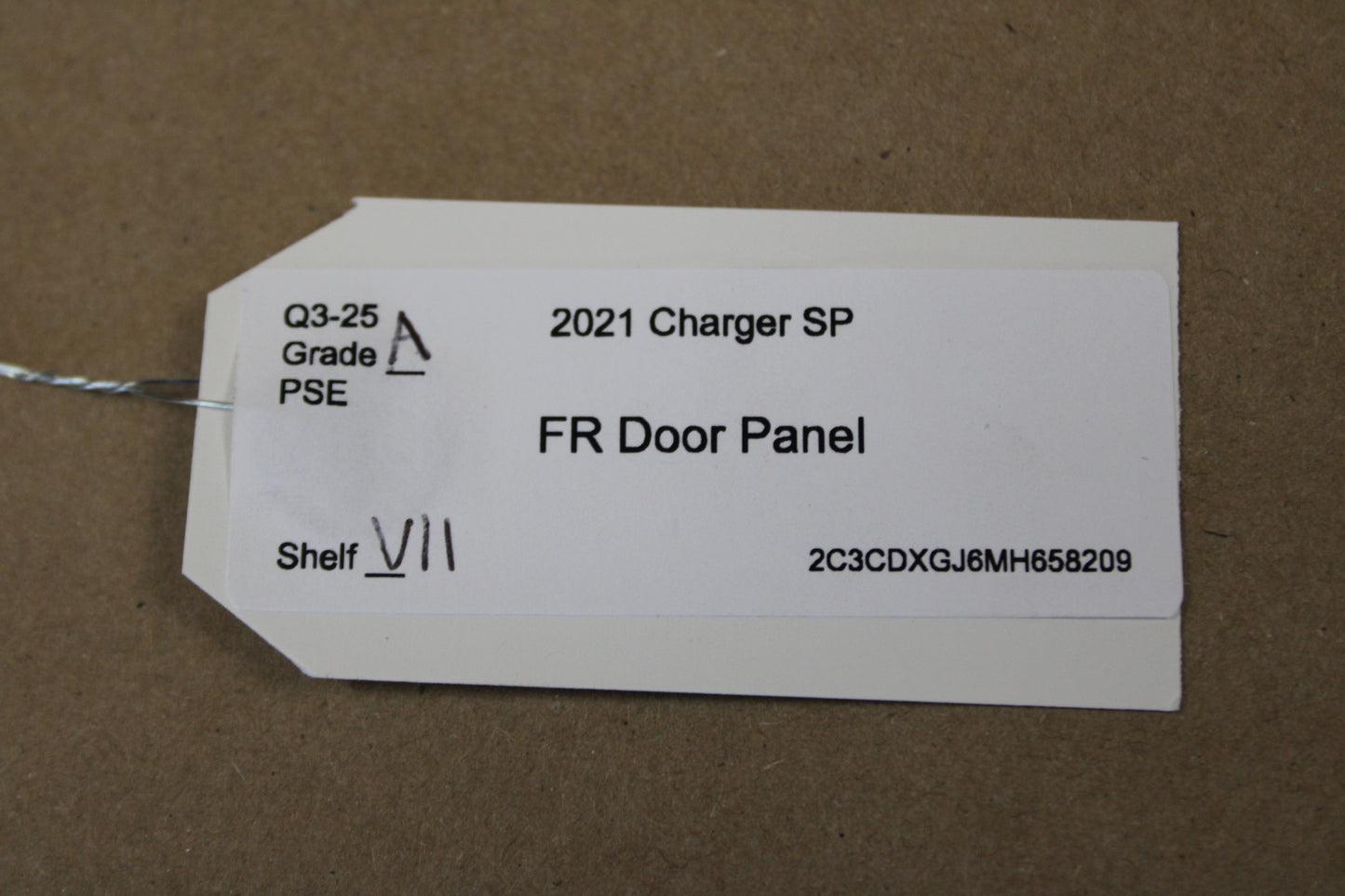 19-23 DODGE CHARGER FRONT RIGHT SIDE DOOR TRIM PANEL 6RA001X9AE OEM