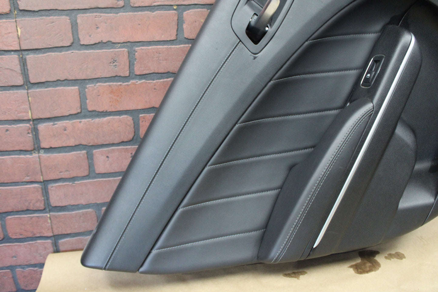 19-23 CHARGER REAR DRIVER LH SIDE DOOR TRIM PANEL BLACK OEM 6RA231X9AD