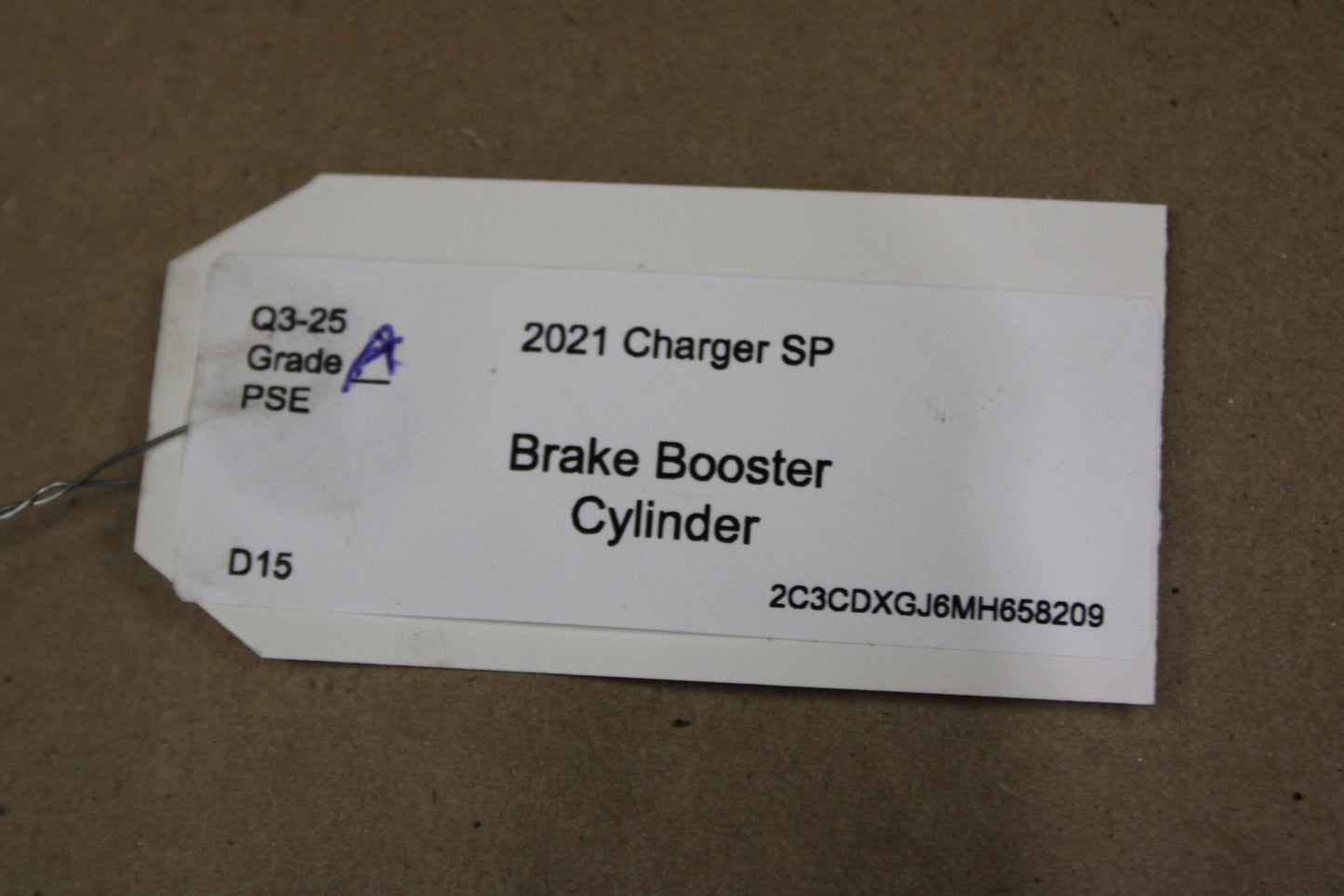 11-23 CHARGER POWER BRAKE BOOSTER & MASTER CYLINDER OEM 68533442AA