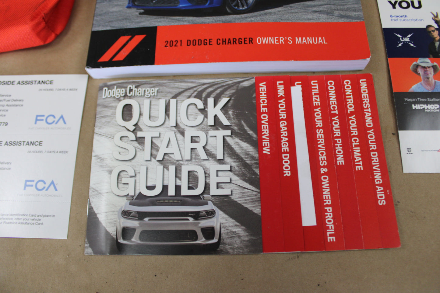 2021 Dodge Charger Scat Pack Owner's Operator's Manual Guide w/ Cover Bag