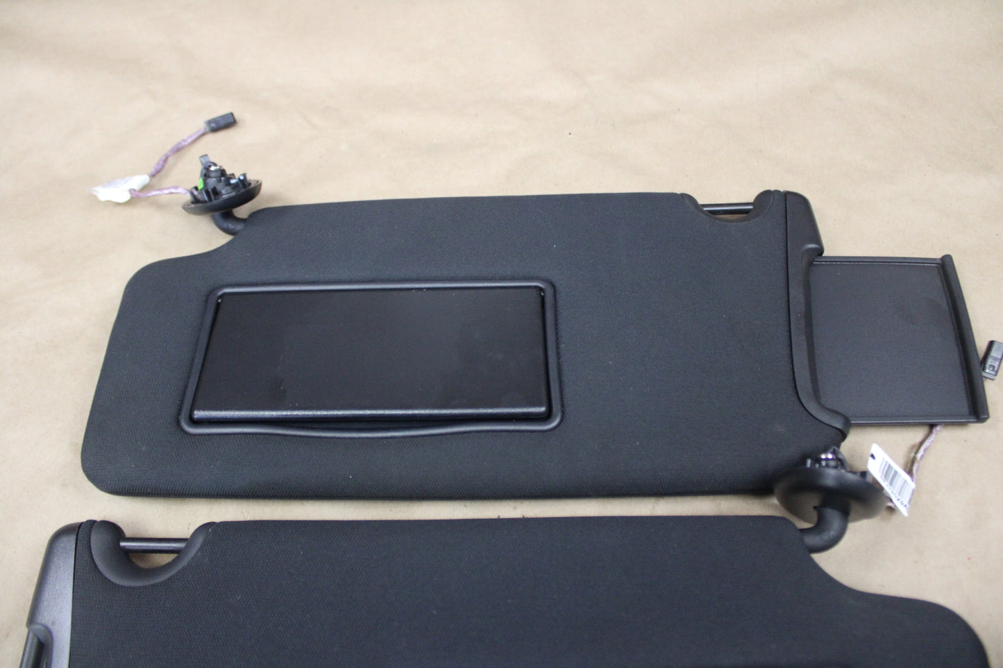 2020-2023 Dodge Charger Left & Right Illuminated Black Sun Visor Set Pair OEM