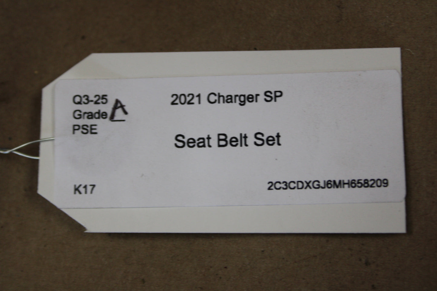 2011 - 2023 Dodge Charger Chrysler 300 Seat Belt Set OEM 1HZ06DX9AI