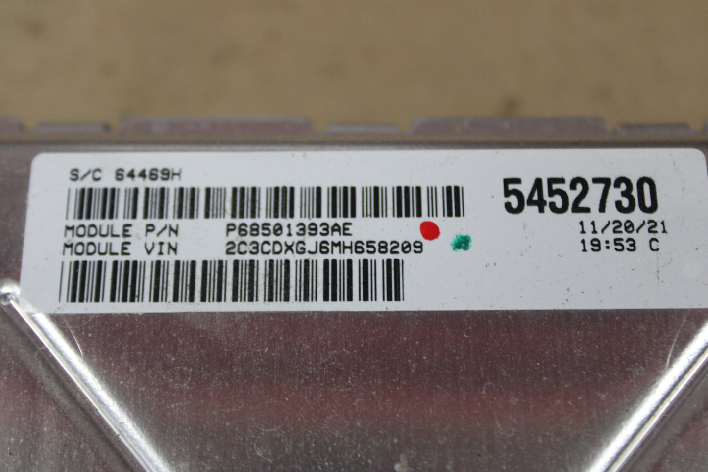 2021 Dodge Charger Scat Pack PCM ECU Ignition Key RFHUB Pedal Package OEM