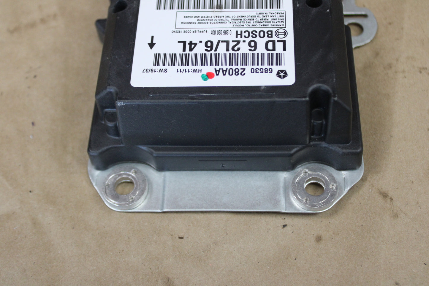15-23 DODGE CHARGER OCCUPANT RESTRAINT CONTROL MODULE 68530280AA OEM
