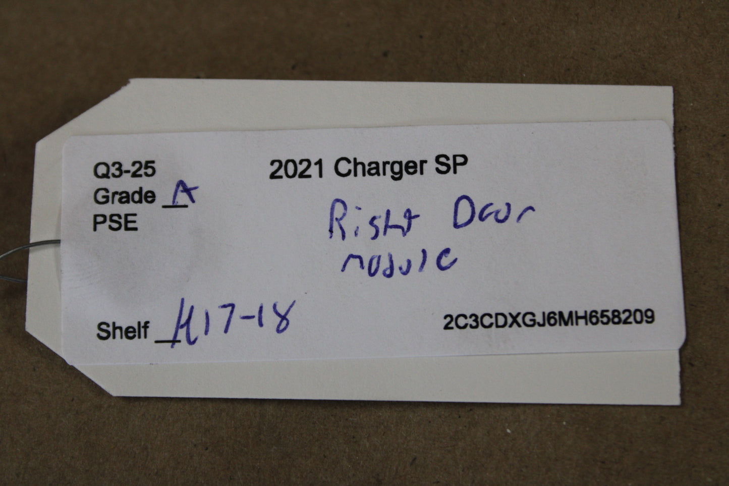 20-21 DODGE CHARGER FRONT RIGHT SIDE DOOR CONTROL MODULE 68424450AD
