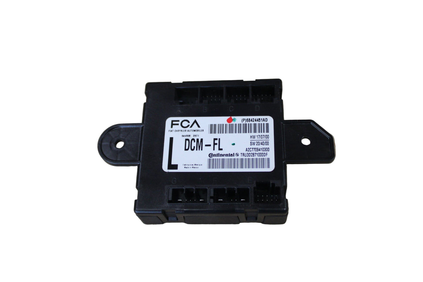 20-21 DODGE CHARGER FRONT LEFT SIDE DOOR CONTROL MODULE 68424451AD
