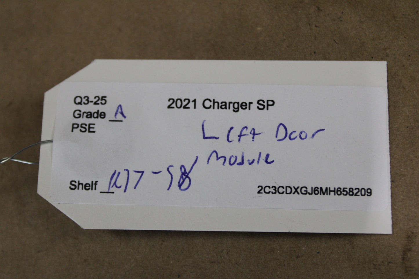 20-21 DODGE CHARGER FRONT LEFT SIDE DOOR CONTROL MODULE 68424451AD