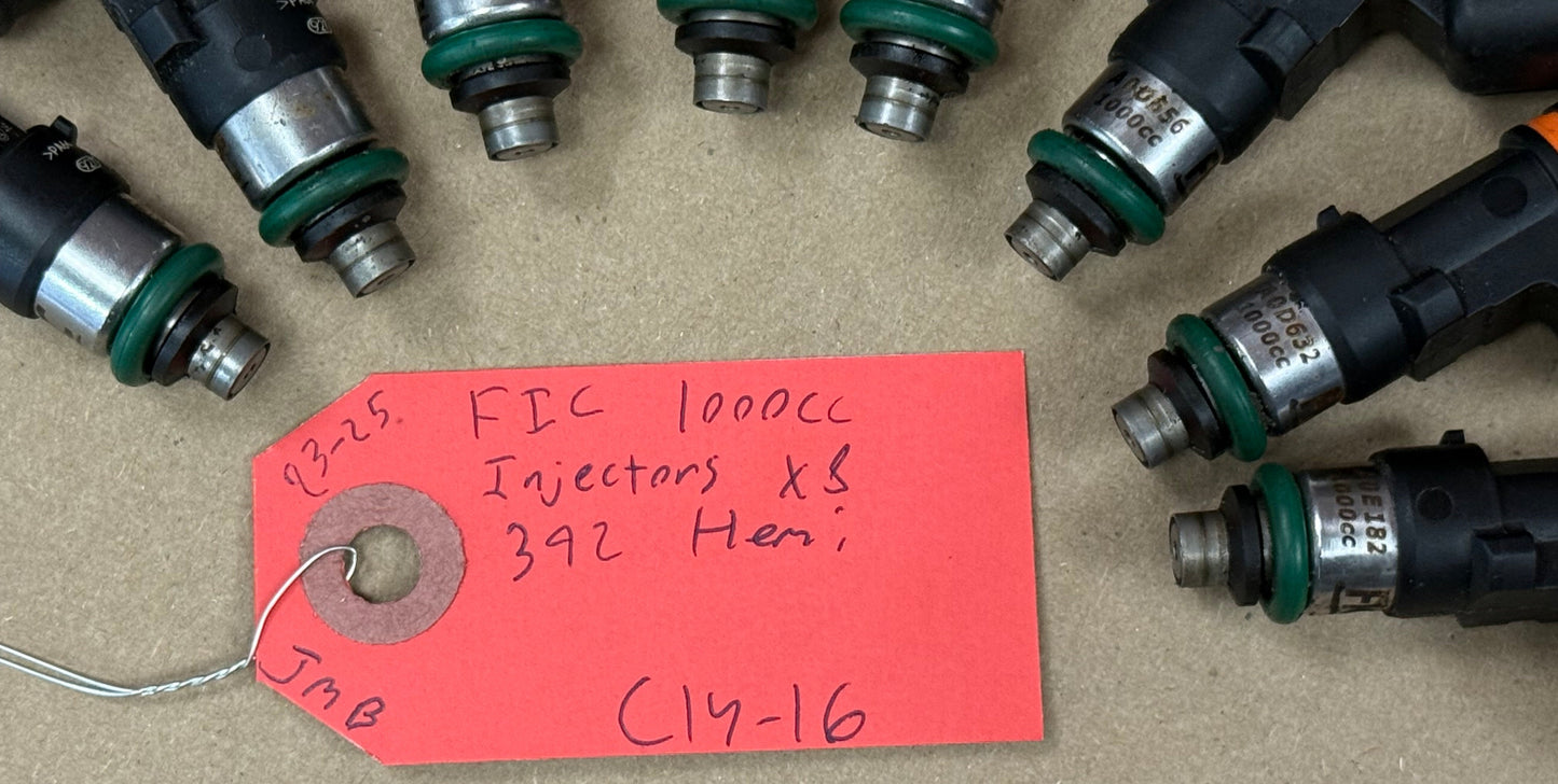 Fuel Injector Clinic 1000cc Injectors Hemi 5.7L 6.1L 6.2L Hellcat 6.4L
