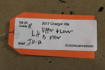 2011-2023 DODGE CHARGER DRIVER LH SIDE CENTER B PILLAR COVER TRIM OEM 1KL29DX9AG