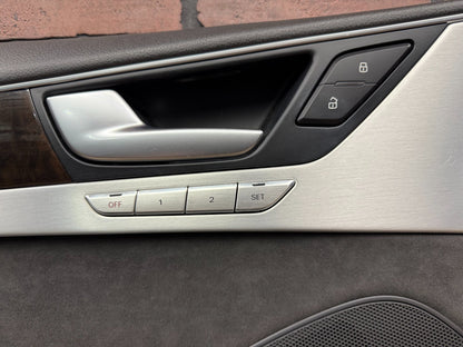 2011-2018 Audi A8 S8 D4 Front Left Driver Door Trim Cover Panel Card Memory Wood
