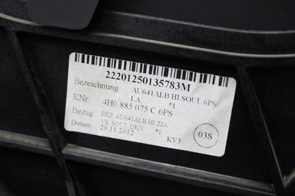 2002 Audi S4 Front Floor Center Console Armrest Assembly Black 4H0 885 075 C