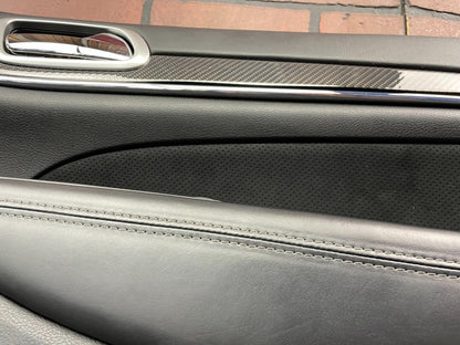 2011-2013 Jeep Grand Cherokee SRT8 Carbon Fiber Trim Black Door Panels Card Set