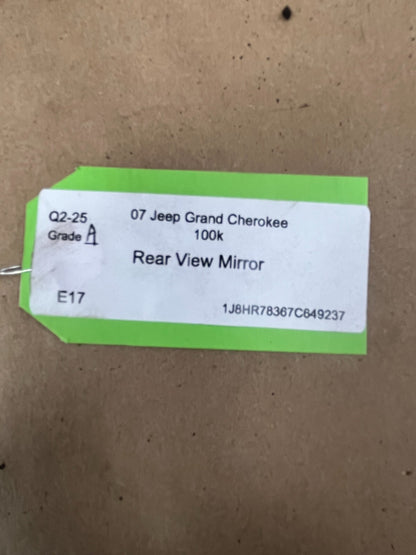 2005-2007 Jeep Grand Cherokee SRT8 Interior Rear View Mirror 55156726AH