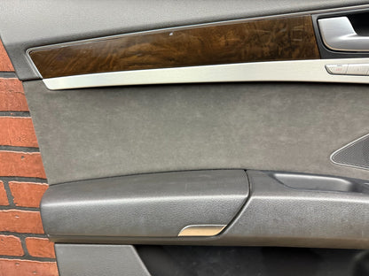 2011-2018 Audi A8 S8 D4 Front Left Driver Door Trim Cover Panel Card Memory Wood