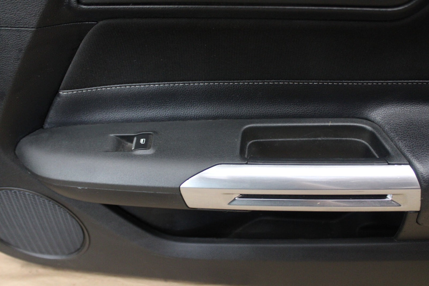 2015-2023 Mustang GT Black Suede Insert Passenger Right Interior Door Trim Panel