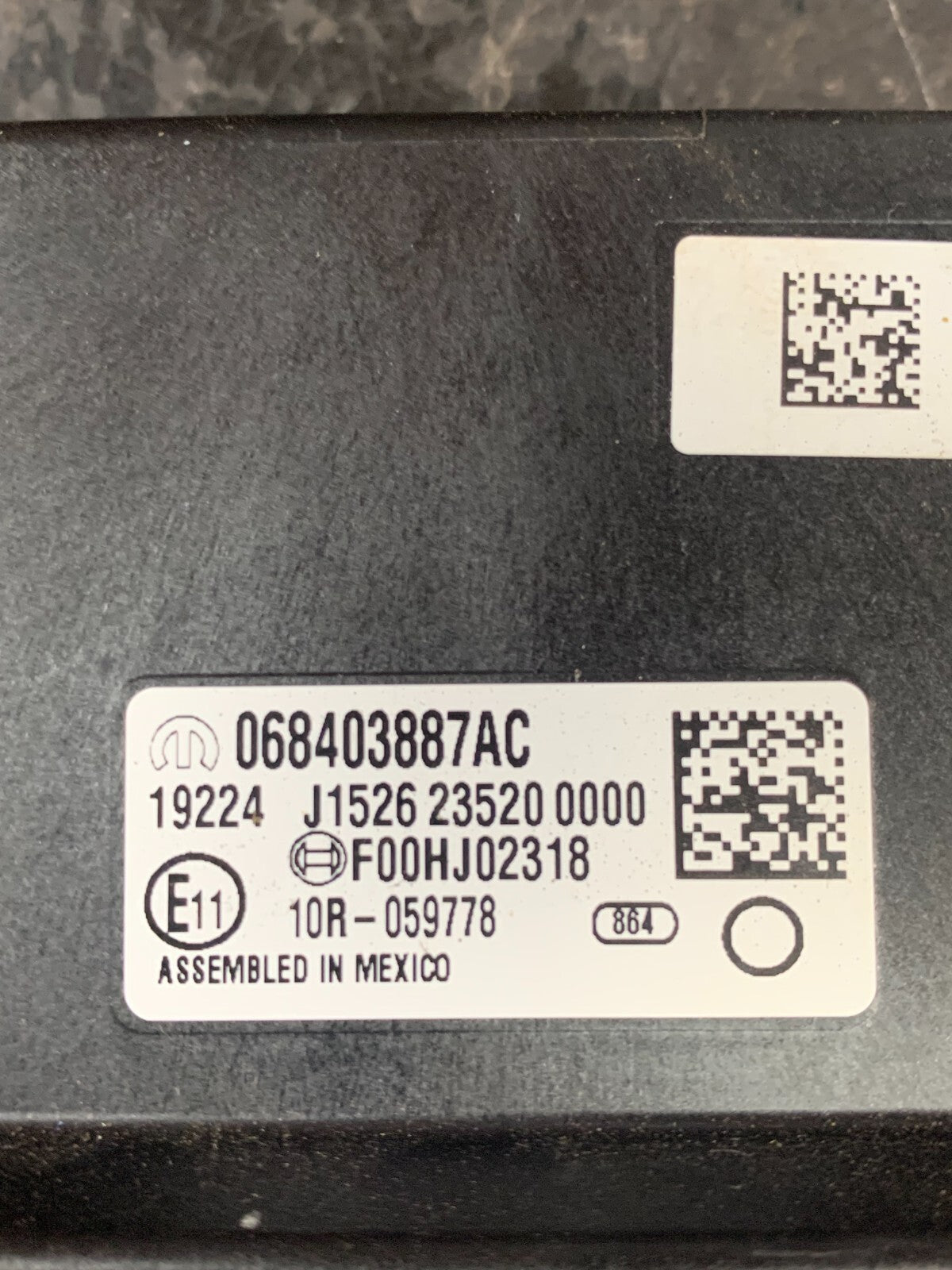 2018-2023 DODGE CHARGER NETWORK GATEWAY CONTROL MODULE UNIT OEM 68403887AB