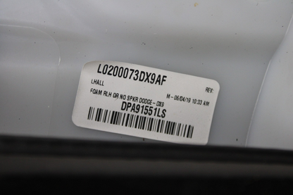 2015-23 DODGE CHARGER REAR LEFT DRIVER SIDE DOOR PANEL COVER TRIM OEM 5PF071X9AH