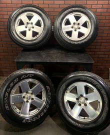Jeep Wrangler 2007-2018 Used OEM Wheel Set 18x7.5 18" SILVER 1JC34TRMAA 7/32nds