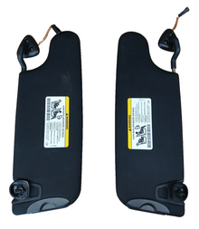 17-23 Dodge Challenger T/A Extendable Left & Right Sun Visor Set Pair OEM Black