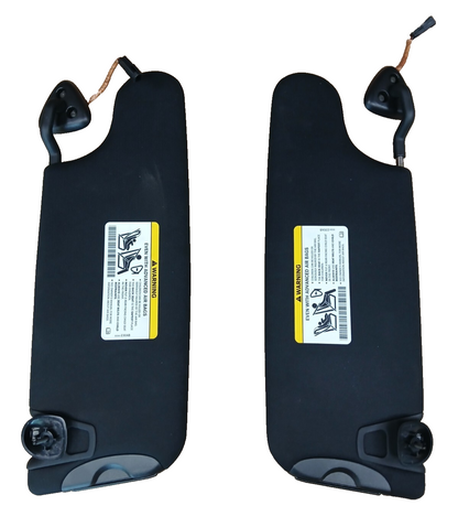 17-23 Dodge Challenger T/A Extendable Left & Right Sun Visor Set Pair OEM Black